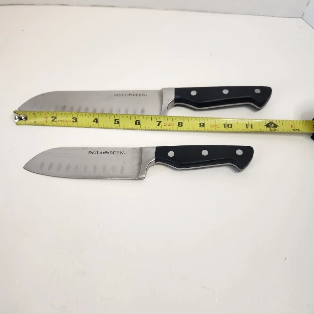 Paula Deen Chef Knife Set Of 2 Santoku 7